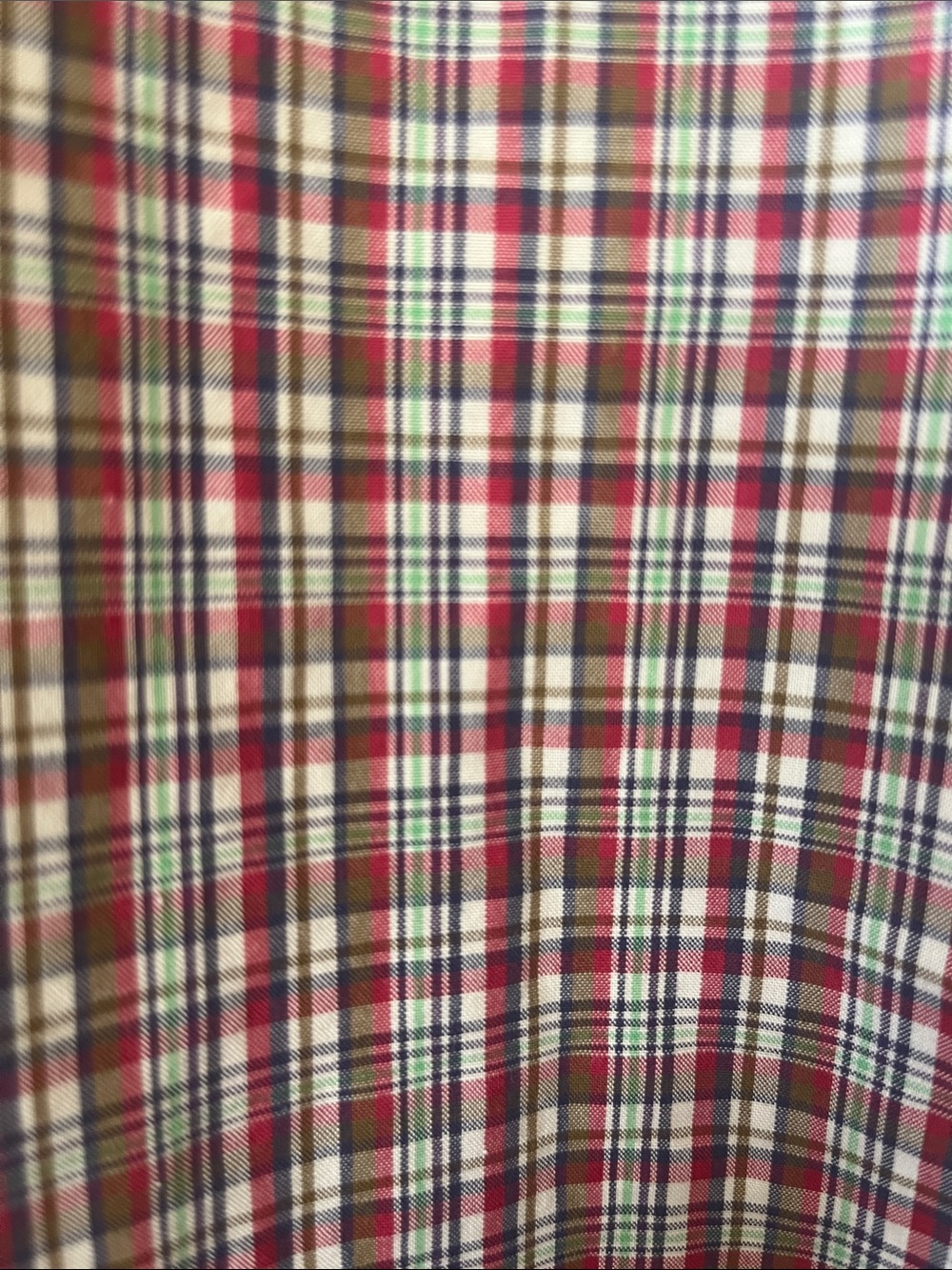 XL Ralph Lauren Red Navy Green Plaid Button-Down Shirt 90s quality mens buttonup - Picture 6 of 10
